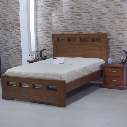 Cama Sipiany de 2 Plazas | Madera sólida y diseño moderno artesanal