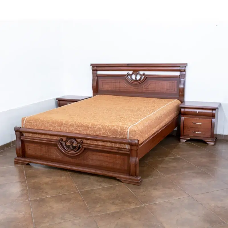 Cama Continental de 2 1/2 Plazas – Elegancia, Resistencia y Estilo Artesanal