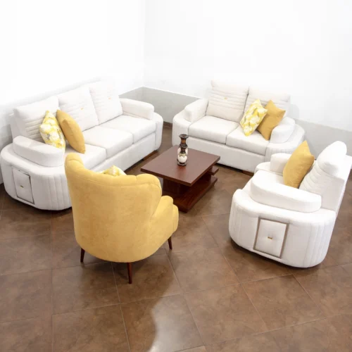 Juego de Sala Angola – Diseño Atemporal y Elegante para Espacios Grandes