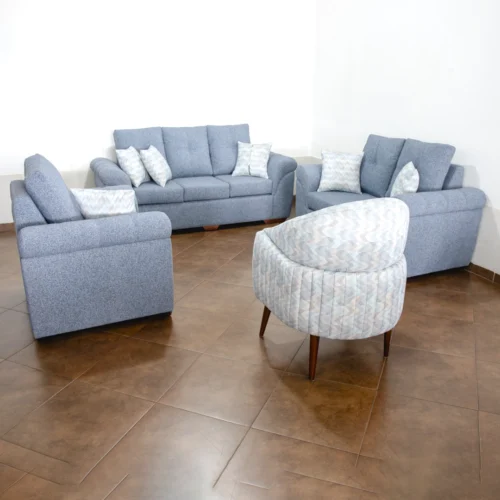 Juego de Sala Tulipán Siena – Innovación, Elegancia y Fácil Limpieza con AquaClean