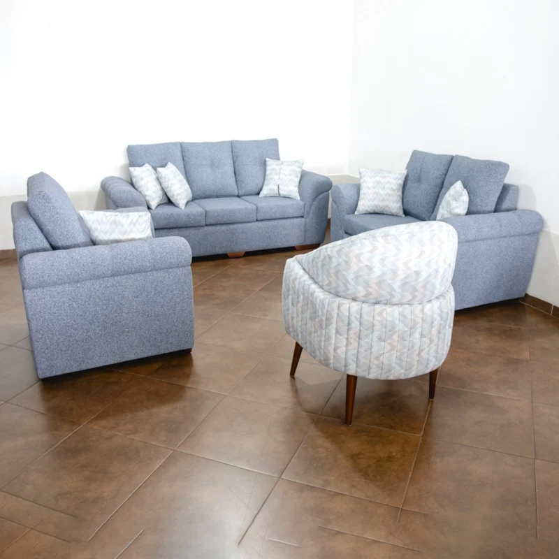 Juego de Sala Tulipán Siena – Innovación, Elegancia y Fácil Limpieza con AquaClean