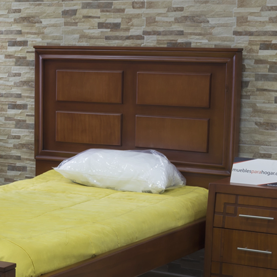 Cama Collins de 1 ½ Plazas – Minimalismo, Resistencia y Estilo Natural - Imagen 2