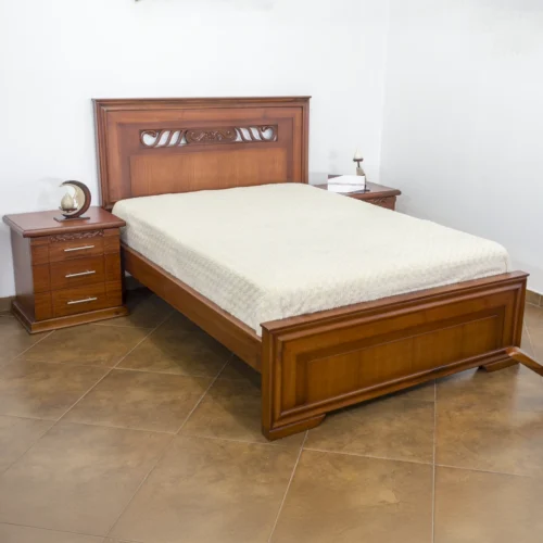 Cama de 2 Plazas Dalla | Elegancia Artesanal y Estructura de Alta Durabilidad