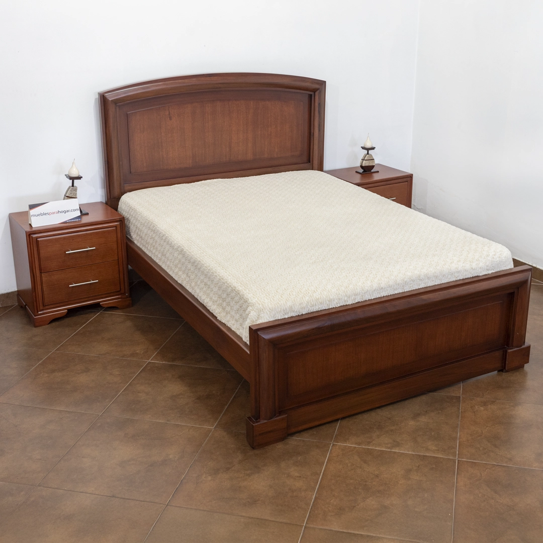 Cama Valencia de 2 Plazas – Elegancia Atemporal y Resistencia Natural - Imagen 2