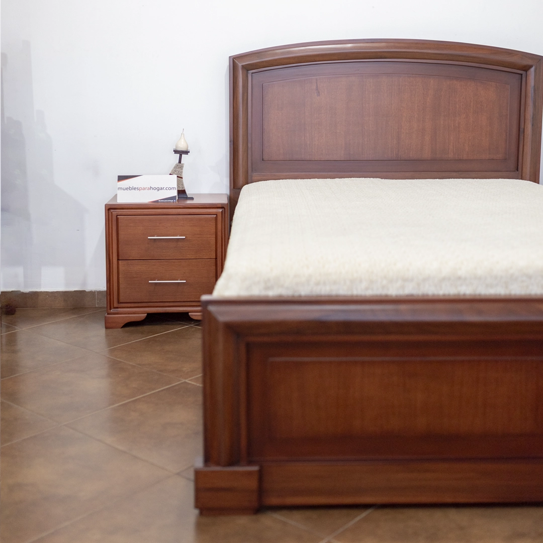 Cama Valencia de 2 Plazas – Elegancia Atemporal y Resistencia Natural - Imagen 3