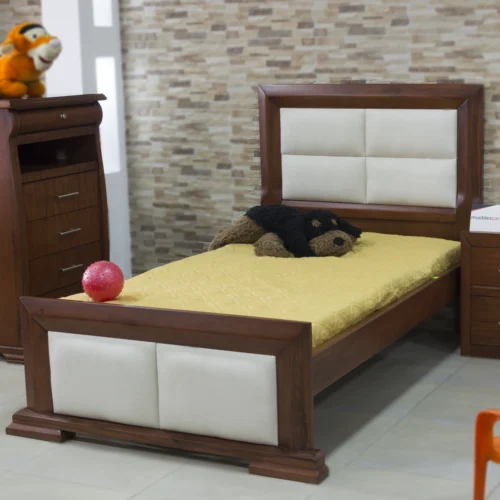 Cama Florencia de 1 ½ Plazas – Diseño Lineal y Confort Atemporal