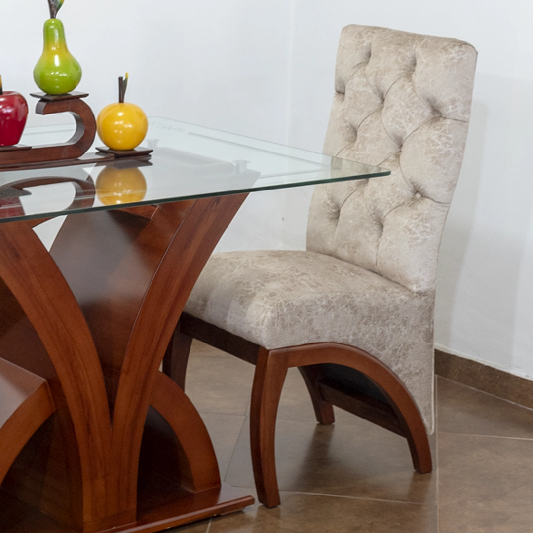 Comedor Capri de 4 Puestos – Estilo Atemporal y Detalle Artesanal - Imagen 3