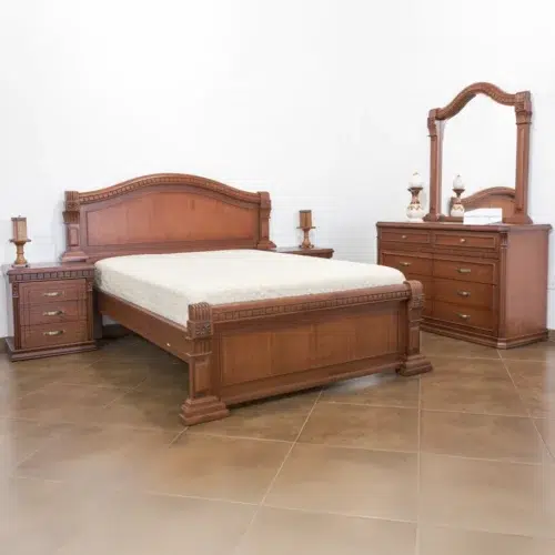 Dormitorio Español 2 1/2 plazas Queen Size – Elegancia Artesanal y Durabilidad Atemporal